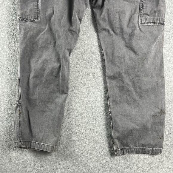 Carhartt Pants Mens 36X30 Gray Carpenter Double Knee Distressed Workwear - Picture 11 of 16